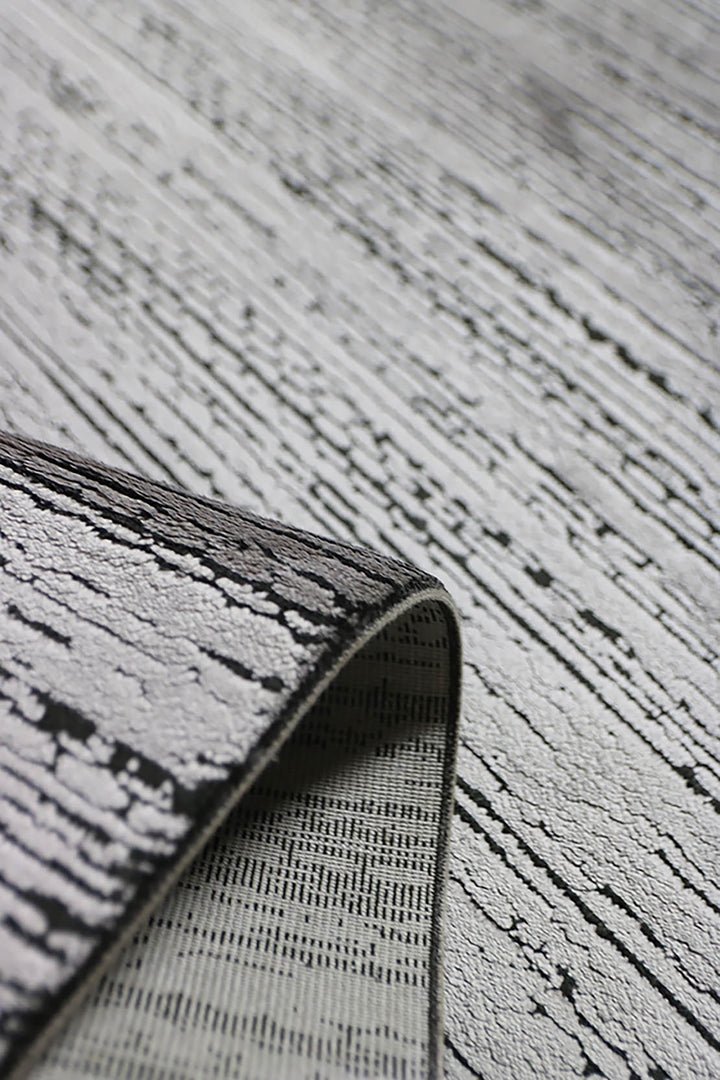 Turkish Modern  Festival Wd Rug  - 2.6 x 11.4 FT - Gray -  Luxurious Woven Masterpiece 50% Off!