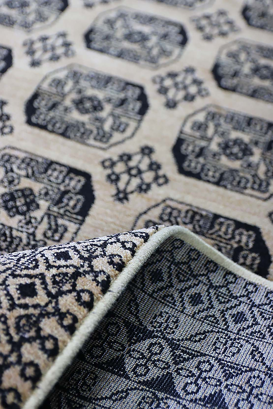 Turkish Modern  Festival Wd Rug  - 3.2 x 6.5 FT - Beige -  Luxurious Woven Masterpiece 50% Off!