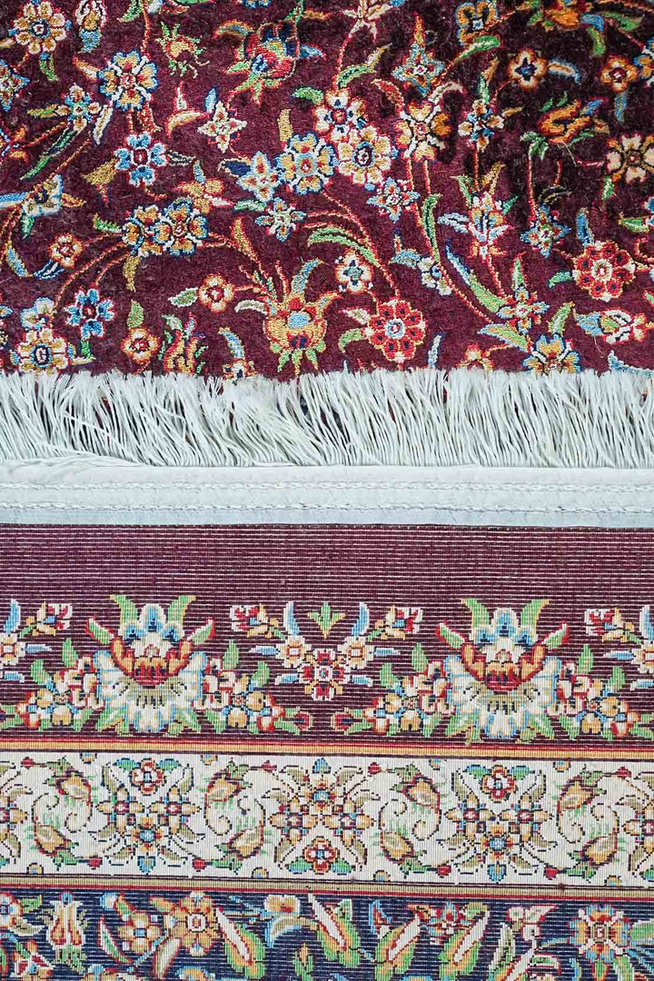 Premium Abrisham Persian Rug 1200 Reeds - Red
