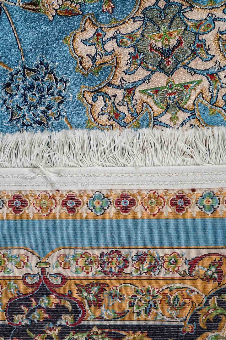 Premium Abrisham Persian Rug 1200 Reeds - Blue