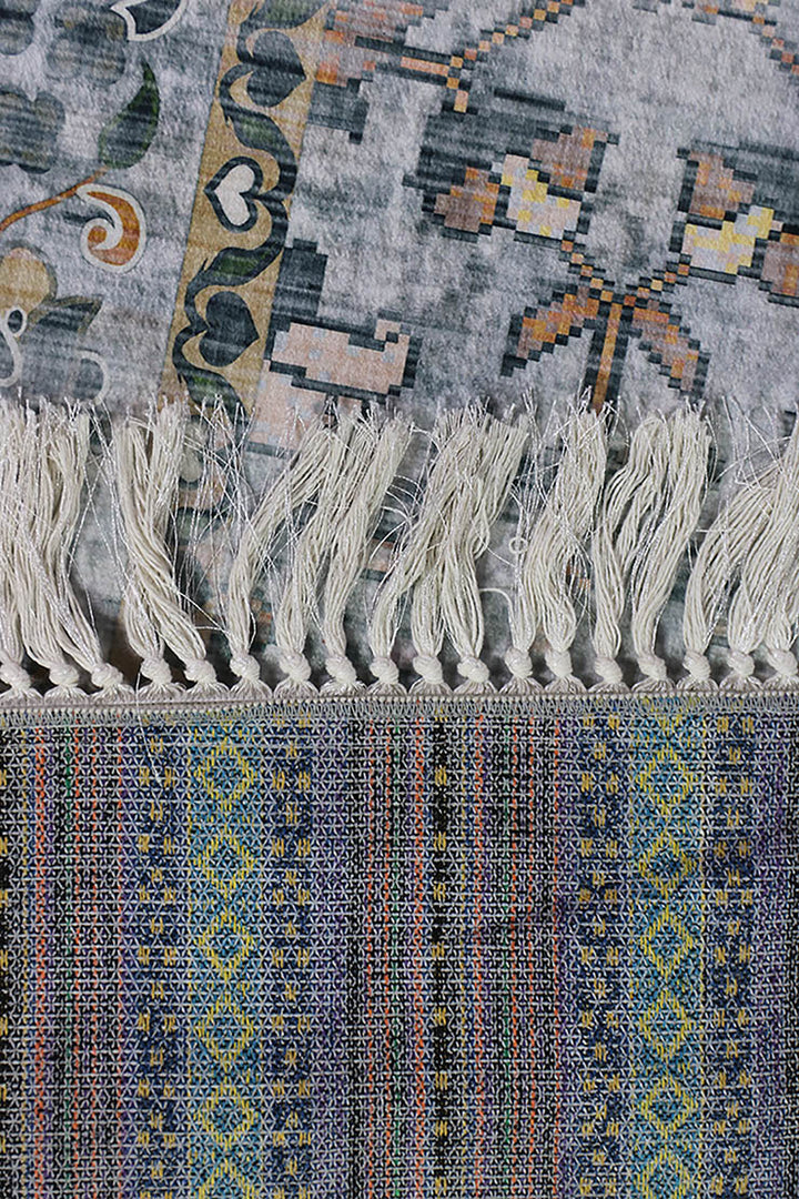 Traditional Printed Area Rug – 5 x 8.3 FT – Stylish, Durable & Anti-Slip