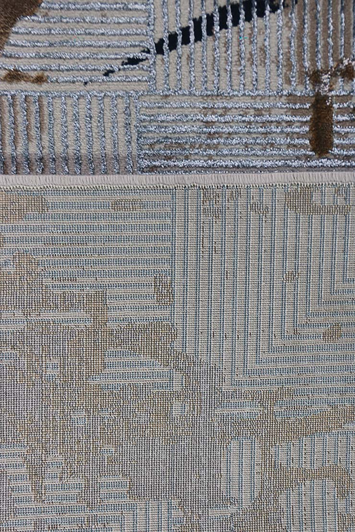 Turkish Modern <strong> Vk-Oasis</strong> Rug - Brown