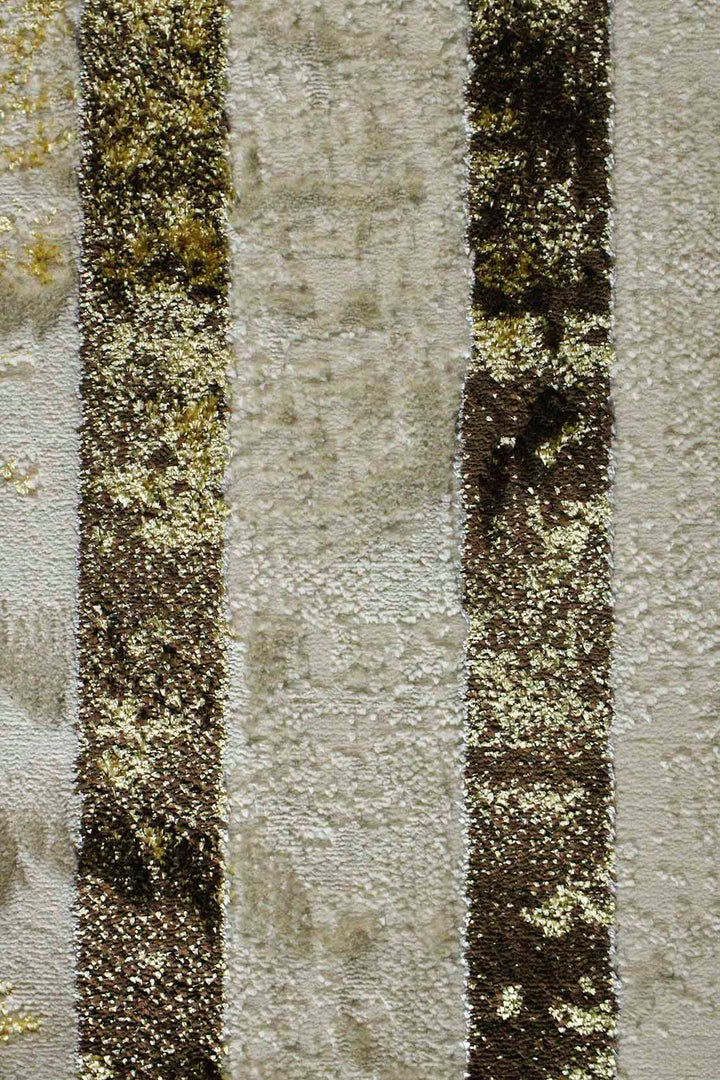 Turkish Modern Treasure Rug - 6.5 x 9.5 FT - Beige - Sleek and Minimalist for Chic Interiors