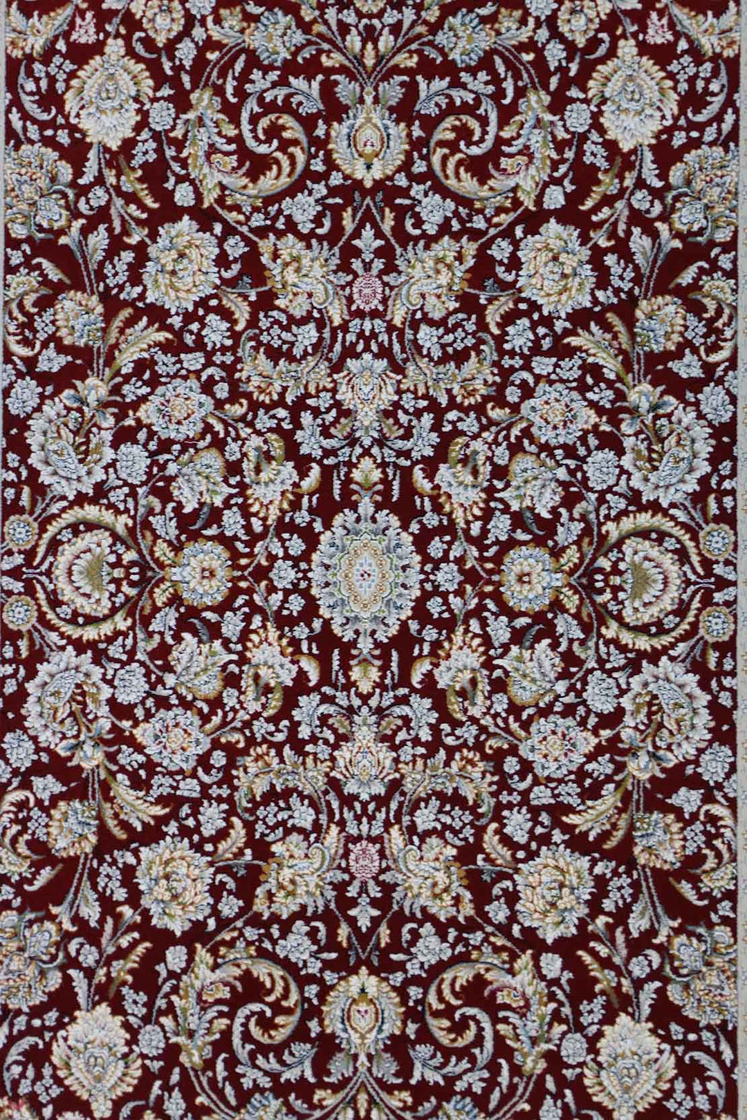 Iranian Premium Quality Authentic 1500 Rug - 2.6 x 4.9 FT - Red - Resilient Construction for Long-Lasting Use