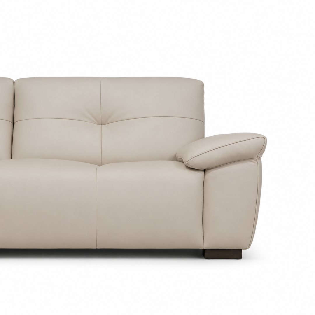 Imported Real Leather Sofa, 6074