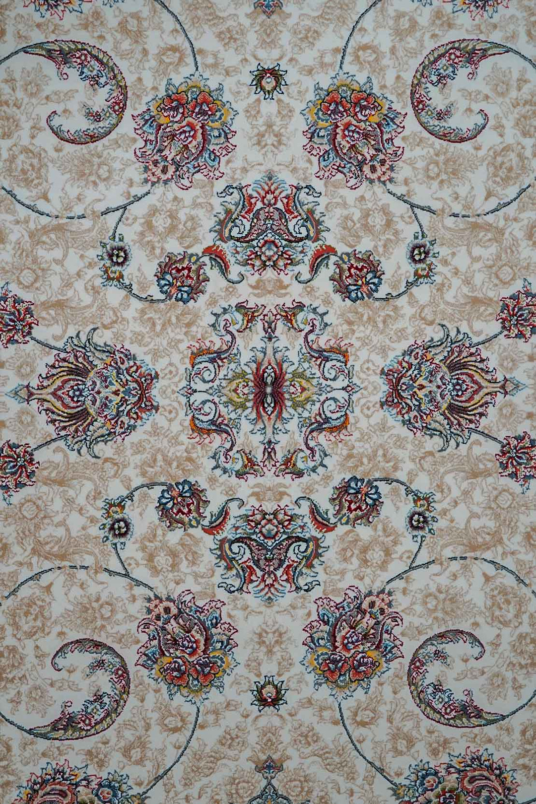 Premium Authentic Persian Rug 1200 Reeds - Cream