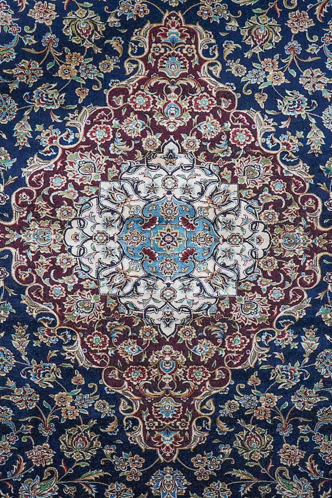Premium Abrisham Persian Rug 1200 Reeds - Blue