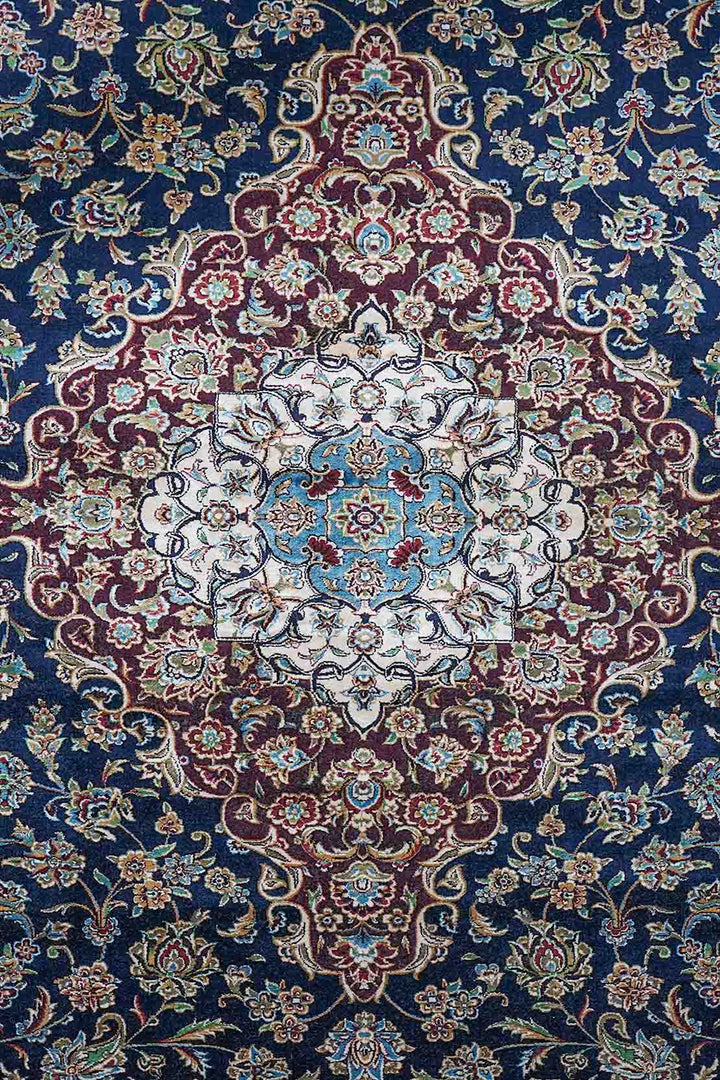 Premium Abrisham Persian Rug 1200 Reeds - Blue