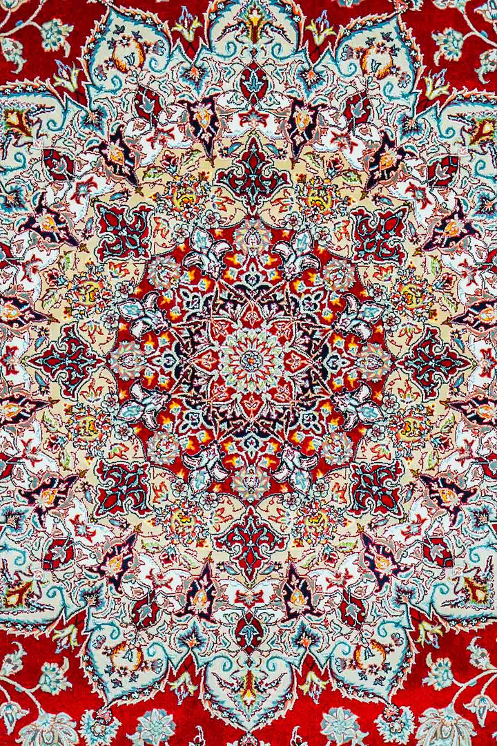 Premium Authentic Persian Rug 1200 Reeds - Red