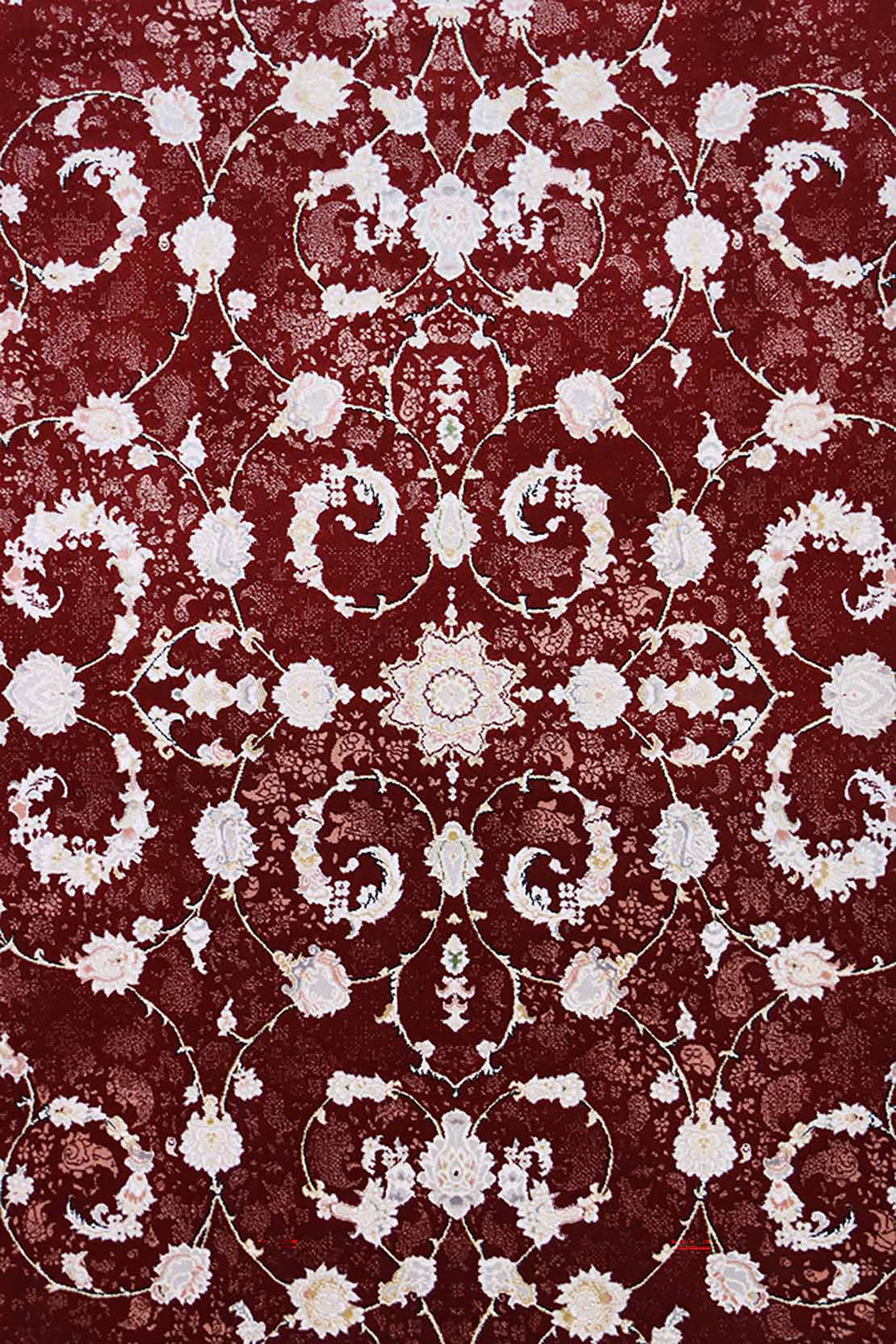 Iranian Premium Quality Authentic 1500 Rug - 3.3 x 4.9 FT - Red - Resilient Construction for Long-Lasting Use