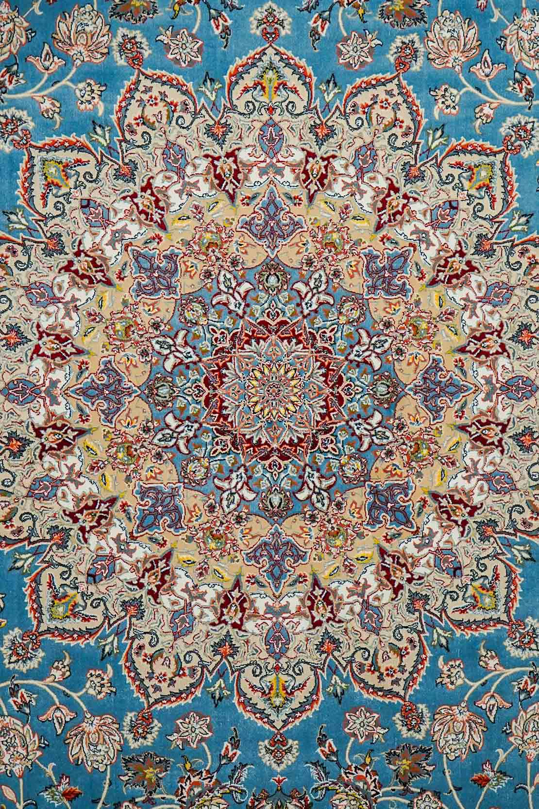 Premium Authentic Persian Rug 1200 Reeds - Blue