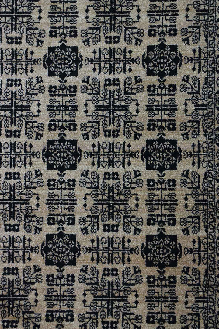 Turkish Modern  Festival Wd Rug  - 3.2 x 6.5 FT - Beige -  Luxurious Woven Masterpiece 50% Off!