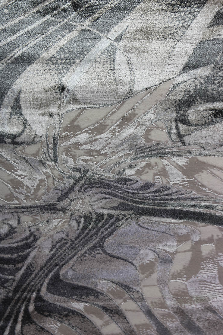 Turkish Matrix Rug - 6.6 x 9.5 FT - Contemporary Abstract Elegance with Premium Quality