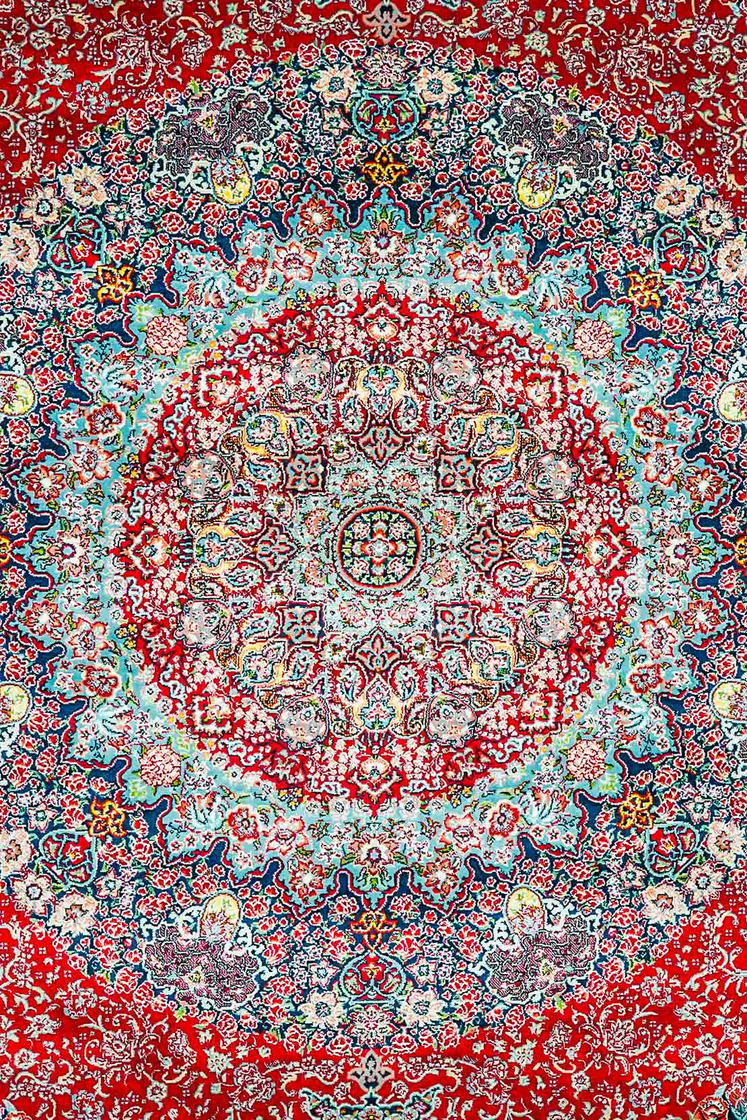 Premium Authentic Persian Rug 1200 Reeds - Red