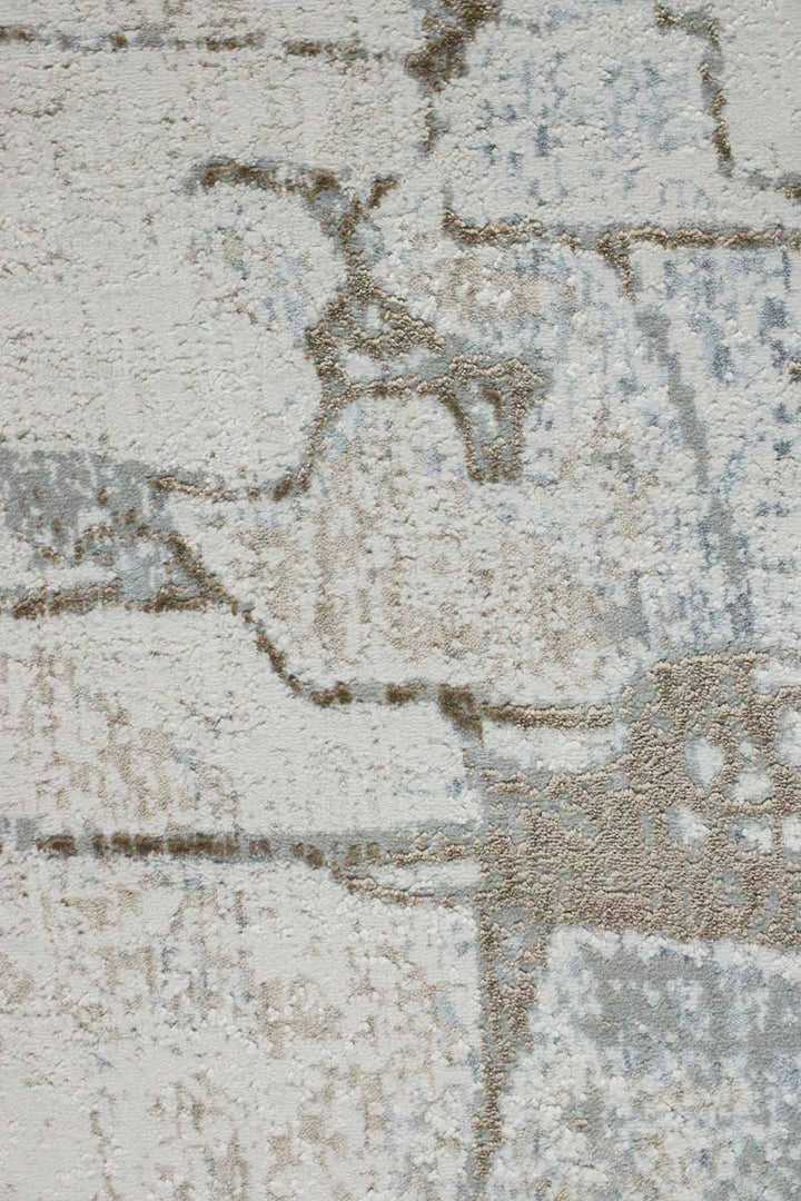 Turkish Modern Festival Vescose Rug - 5.2 x 7.5 FT - Cream - Superior Comfort, Modern Style Accent Rugs