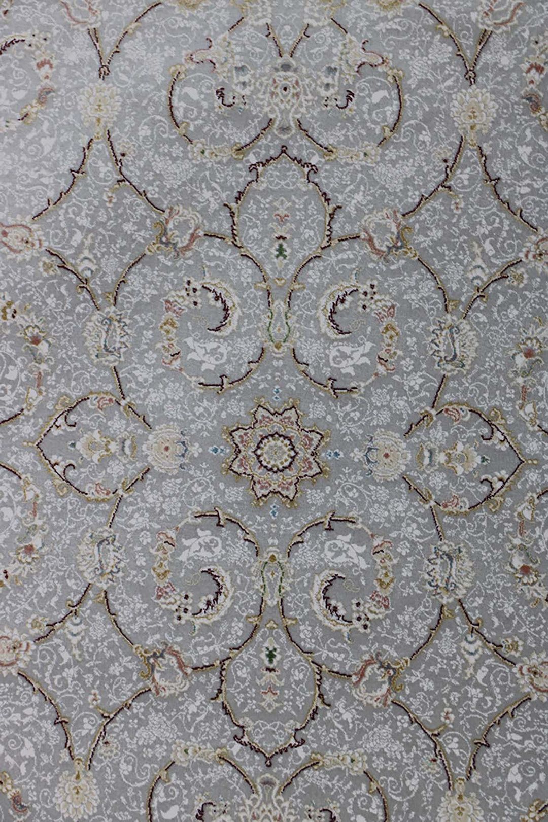 Iranian Premium Quality Authentic 1200 Rug - 3.3 x 4.9 FT - Gray - Resilient Construction for Long-Lasting Use
