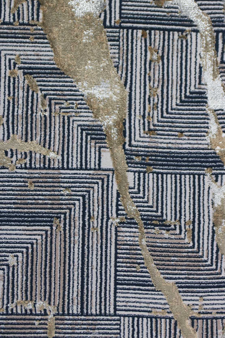 Turkish Modern <strong> Vk-Oasis</strong> Rug - Blue