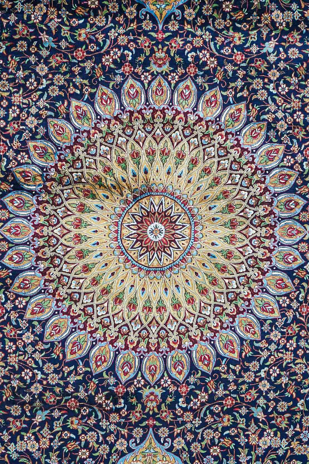 Premium Abrisham Persian Rug 1200 Reeds - Blue