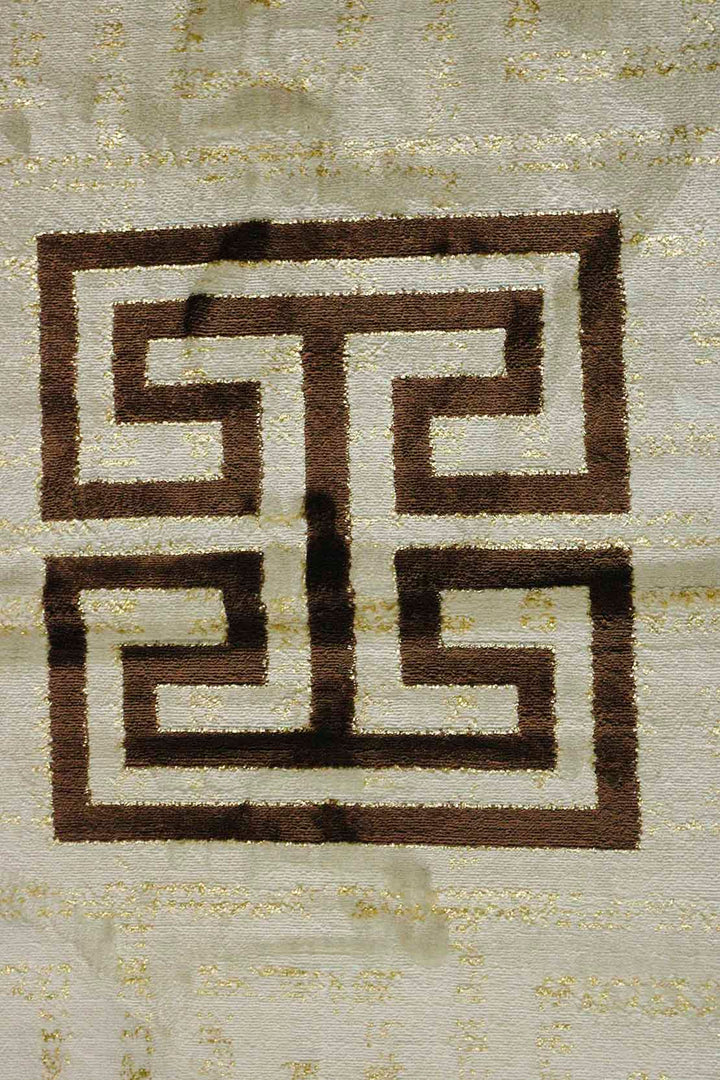 Turkish Modern Treasure Rug - 6.5 x 9.5 FT - Beige - Sleek and Minimalist for Chic Interiors