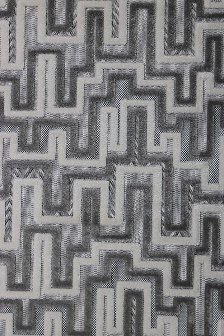 Turkish Modern Festival - 5.2 x 7.5 FT - Gray - Superior Comfort, Modern Style Accent Rugs