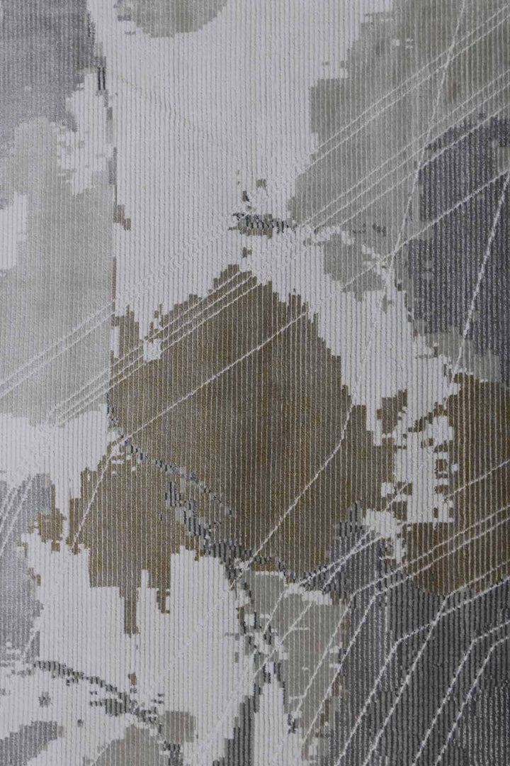 Turkish Modern Festival - 3.3 x 6.6 FT - Beige - Superior Comfort, Modern Style Accent Rugs