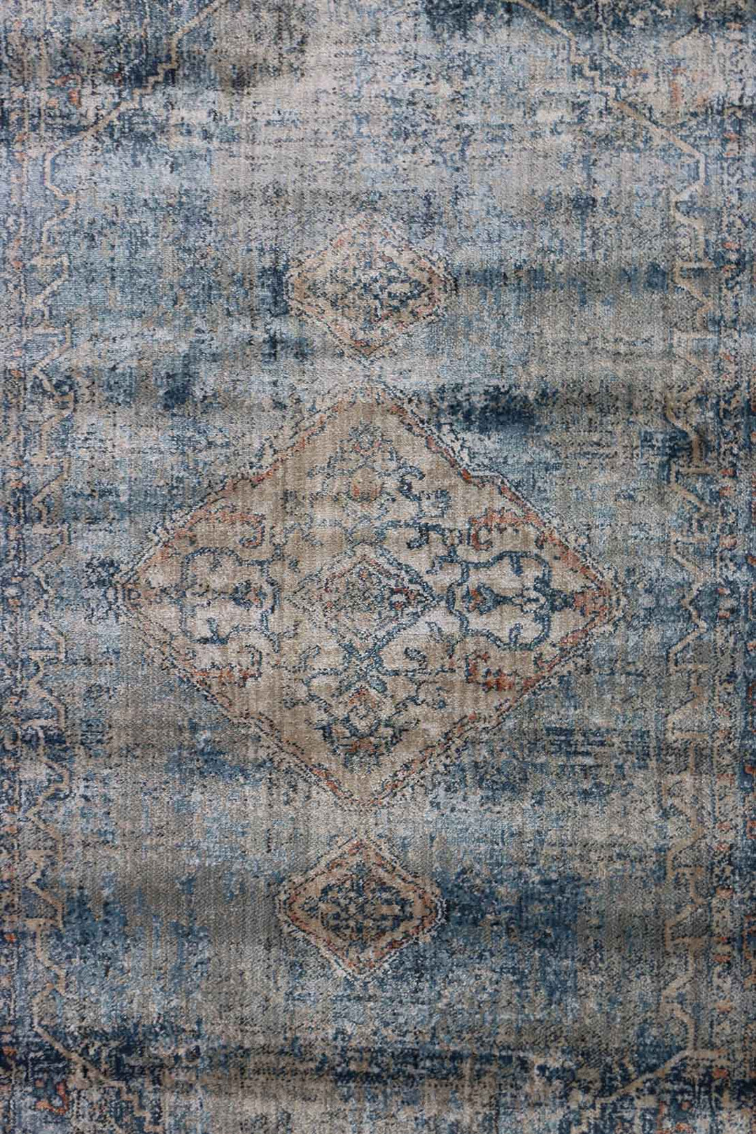 Turkish Modern  Festival Wd Rug  - 2.6 x 3.9 FT - Blue -  Luxurious Woven Masterpiece 50% Off!