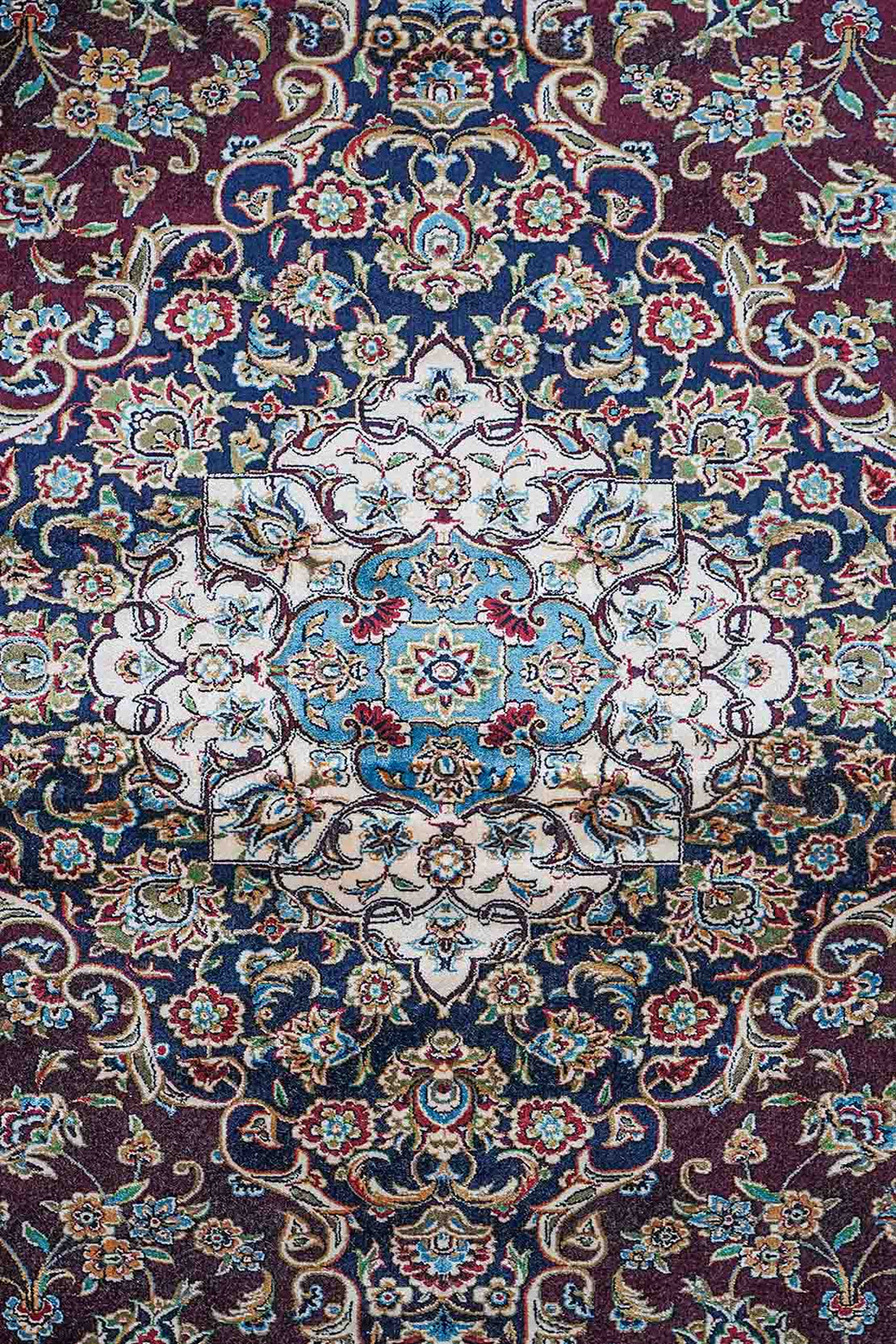 Premium Abrisham Persian Rug 1200 Reeds - Red