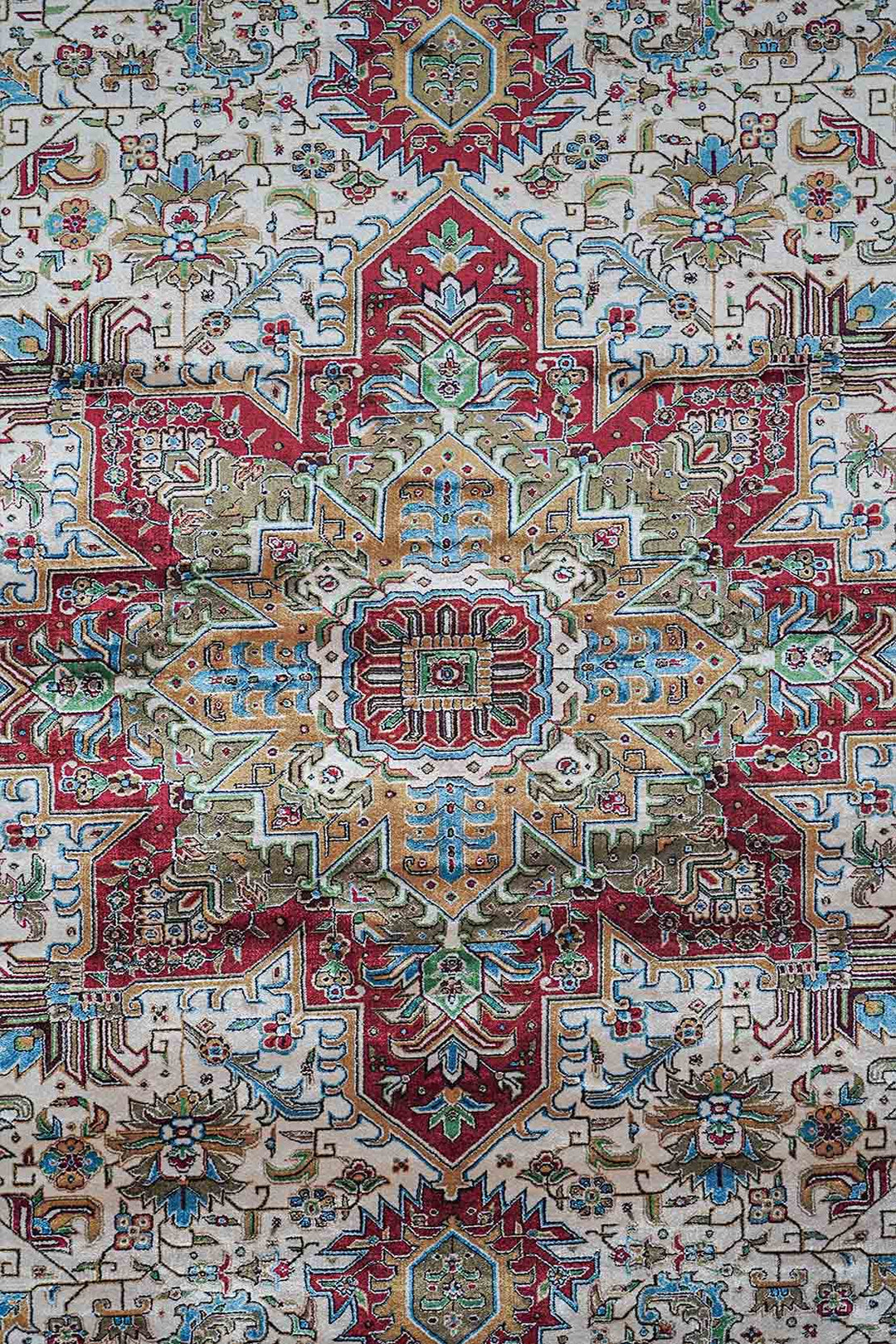 Premium Abrisham Persian Rug 1200 Reeds - Beige