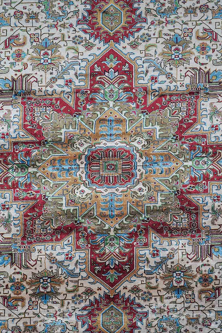 Premium Abrisham Persian Rug 1200 Reeds - Beige