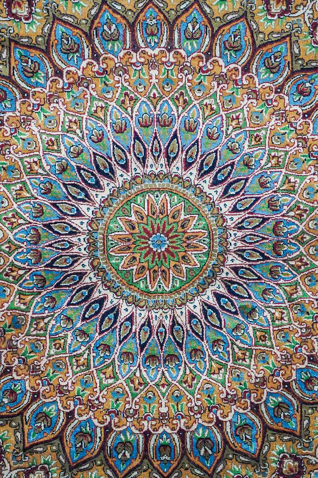 Premium Abrisham Persian Rug 1200 Reeds - Blue