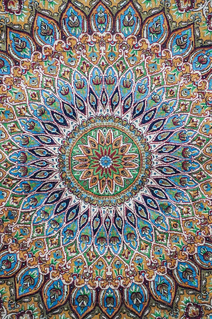 Premium Abrisham Persian Rug 1200 Reeds - Blue