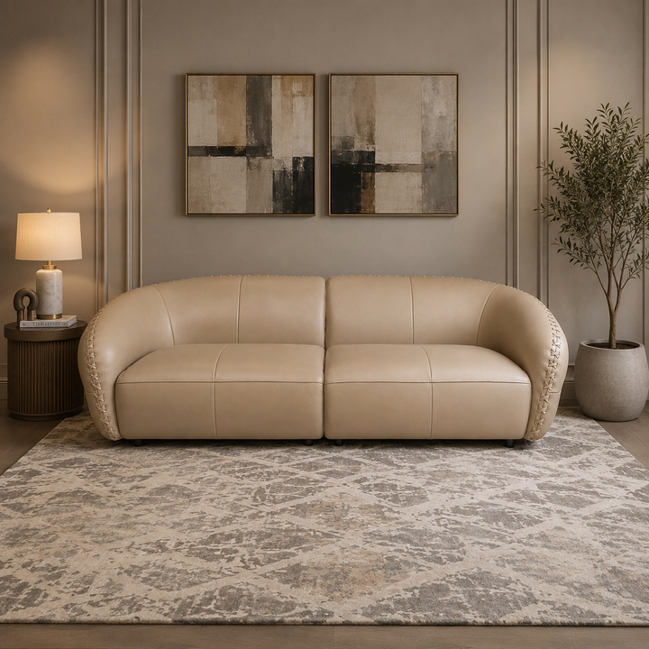 4-S full LEATHER Sofa
