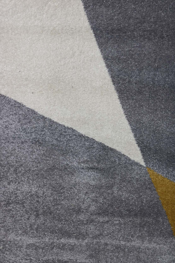 Turkish Modern Festival WD Rug - 2.3 x 4.6 FT - Gray - Luxurious Woven Masterpiece 50% Off!