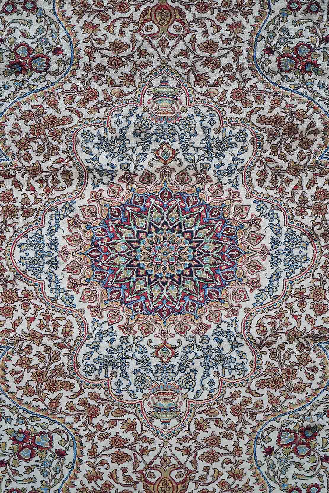 Premium Abrisham Persian Rug 1200 Reeds - Beige