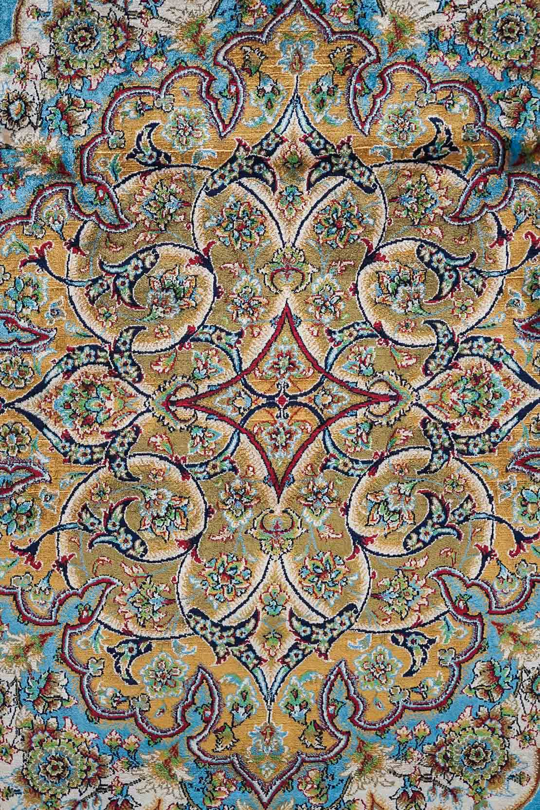 Premium Abrisham Persian Rug 1200 Reeds - Blue