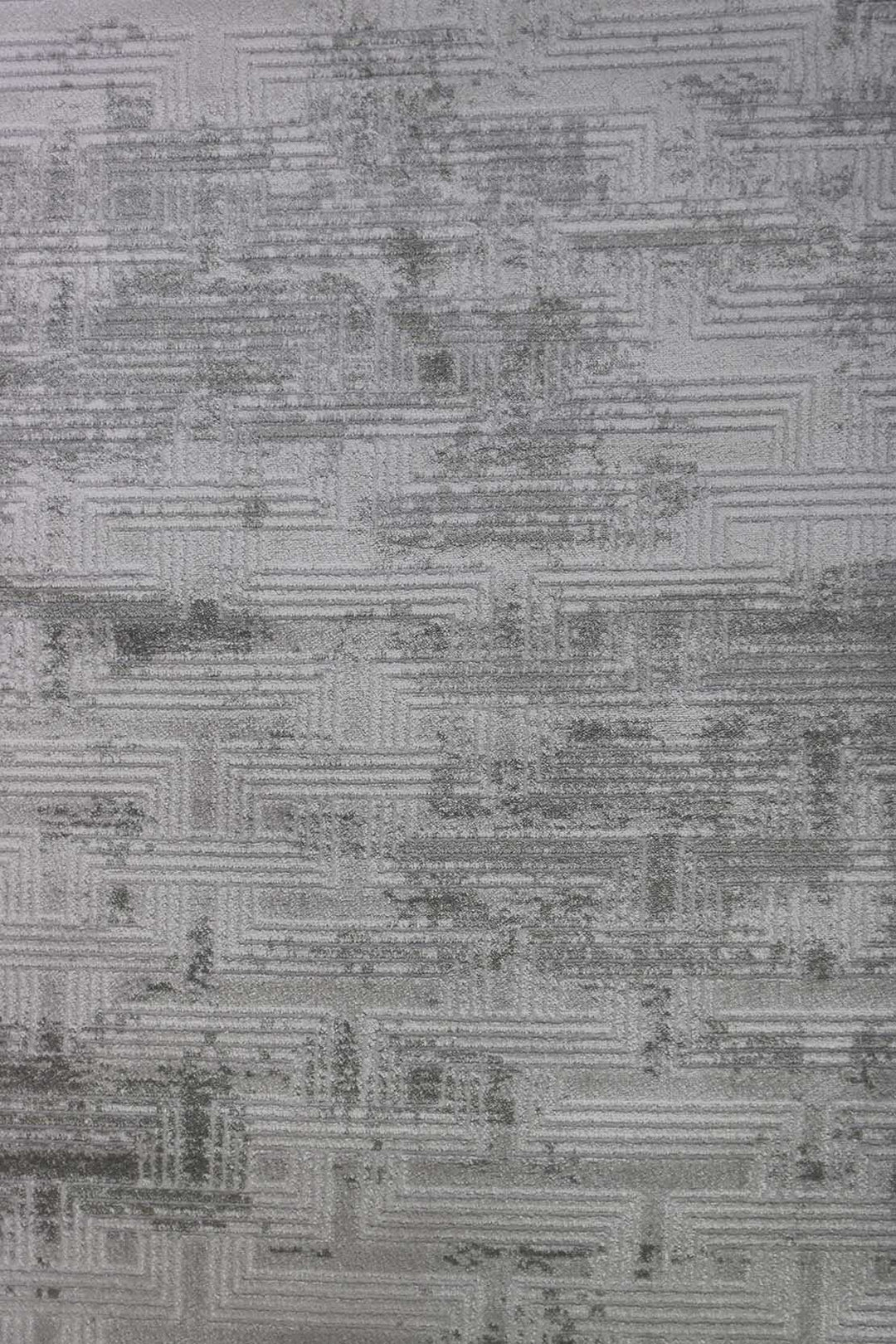 Turkish Modern Festival 1 Rug - 3.9 x 5.5 FT - Gray - Sleek and Minimalist for Chic Interiors