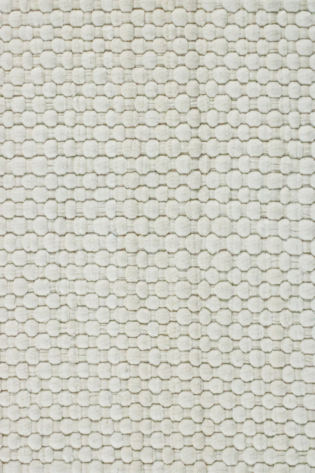 Hand Woven Modern Khaddi Rug - 3.9 x 5.9 FT - Off white