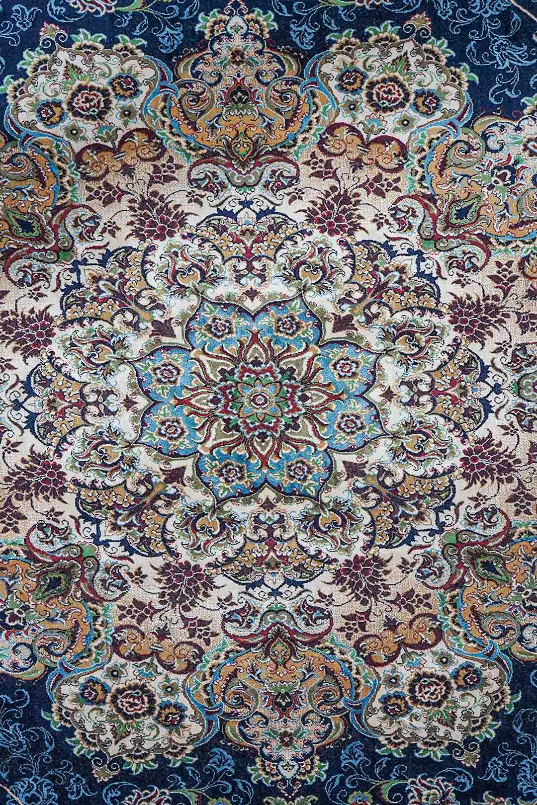 Premium Abrisham Persian Rug 1200 Reeds - Blue