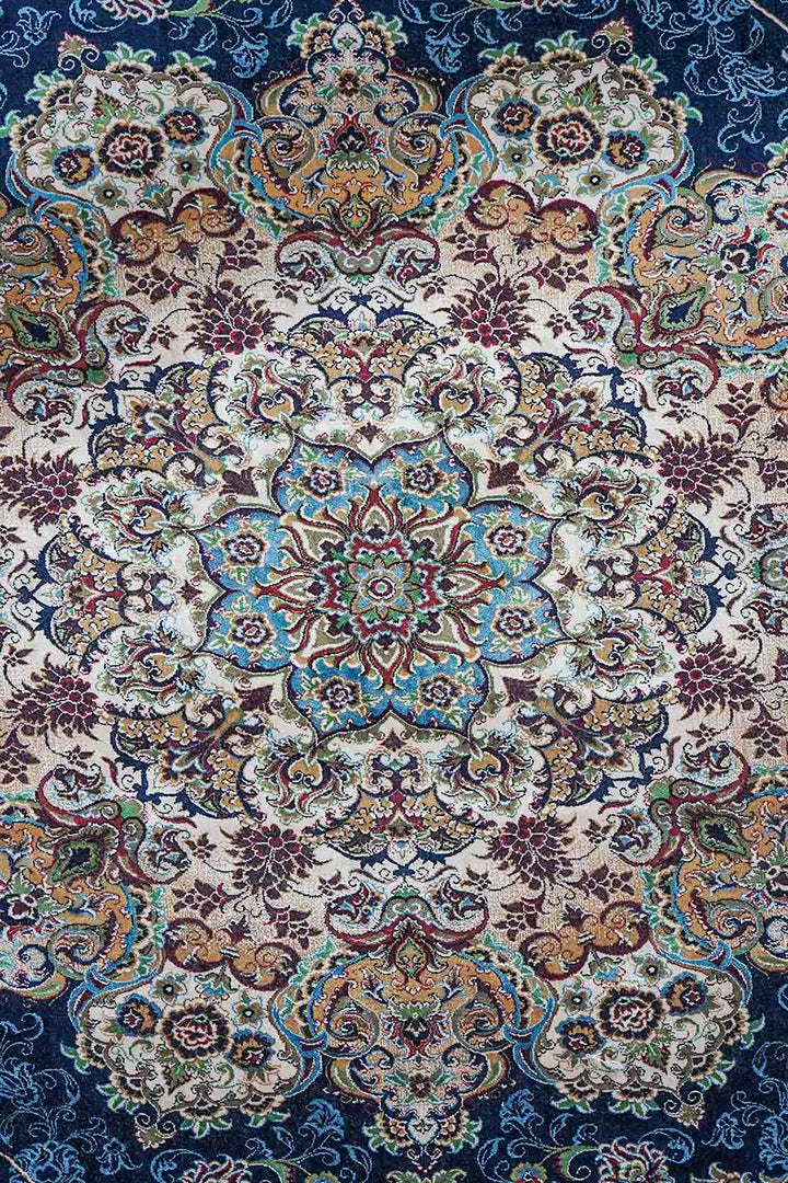 Premium Abrisham Persian Rug 1200 Reeds - Blue