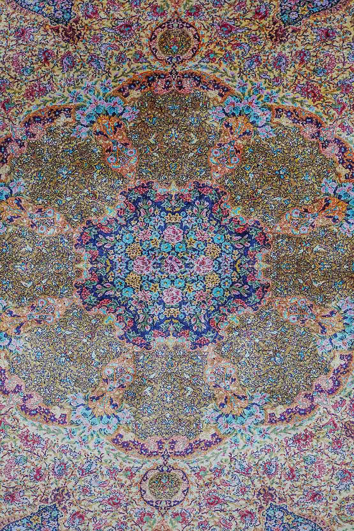 Premium Abrisham Persian Rug 1600 Reeds - Cream