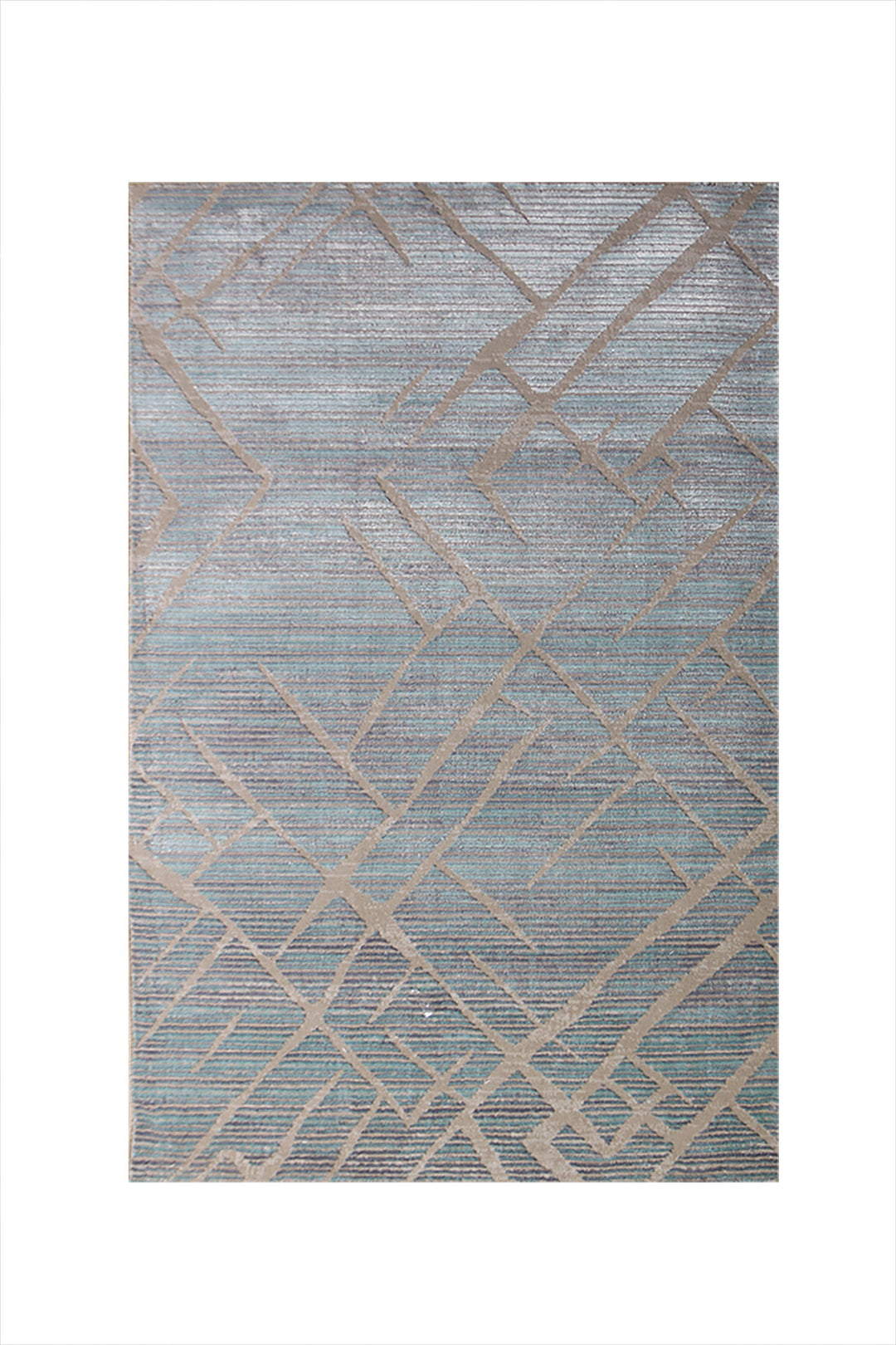 Turkish Modern Festival - 3.3 x 4.9 FT - Blue - Superior Comfort, Modern Style Accent Rugs