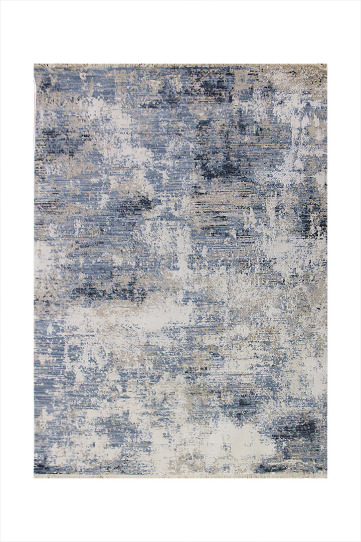 <p>Turkish Modern <strong>Elements Rug</strong>  - Blue - 3.9 x 5.9 FT</p>