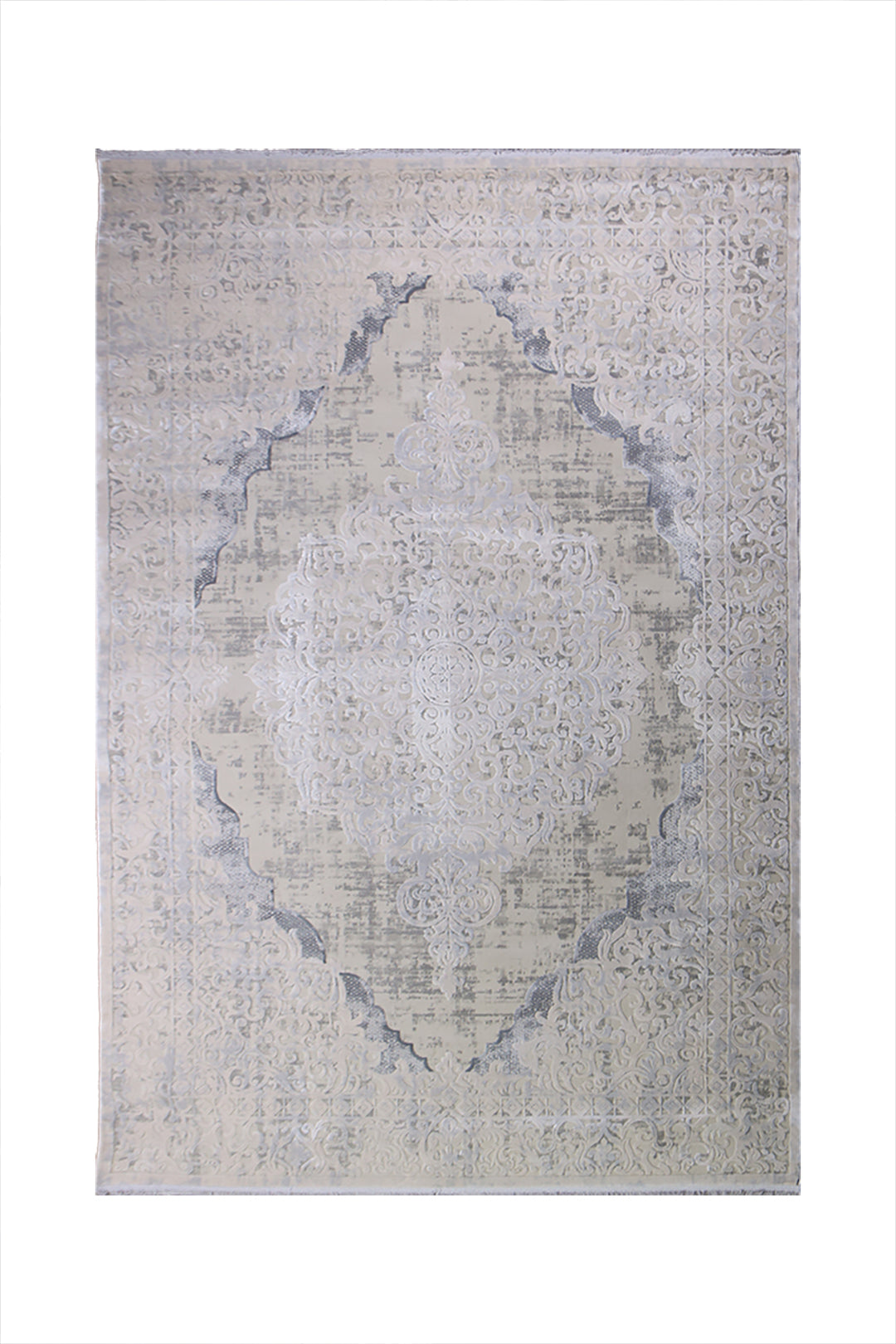 Turkish Premium Sunrise Rug - 6.5 x 9.5 FT - Gray - Resilient Construction for Long-Lasting Use