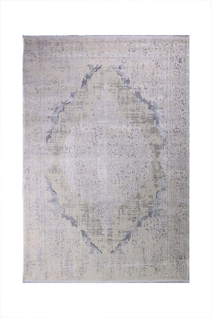 Turkish Premium Sunrise Rug - 6.5 x 9.5 FT - Gray - Resilient Construction for Long-Lasting Use