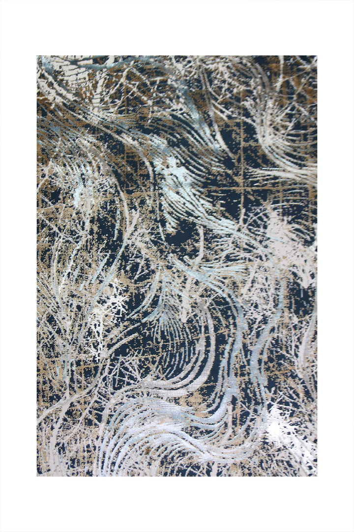 Turkish Modern <strong> Vk-Oasis</strong> Rug - Blue