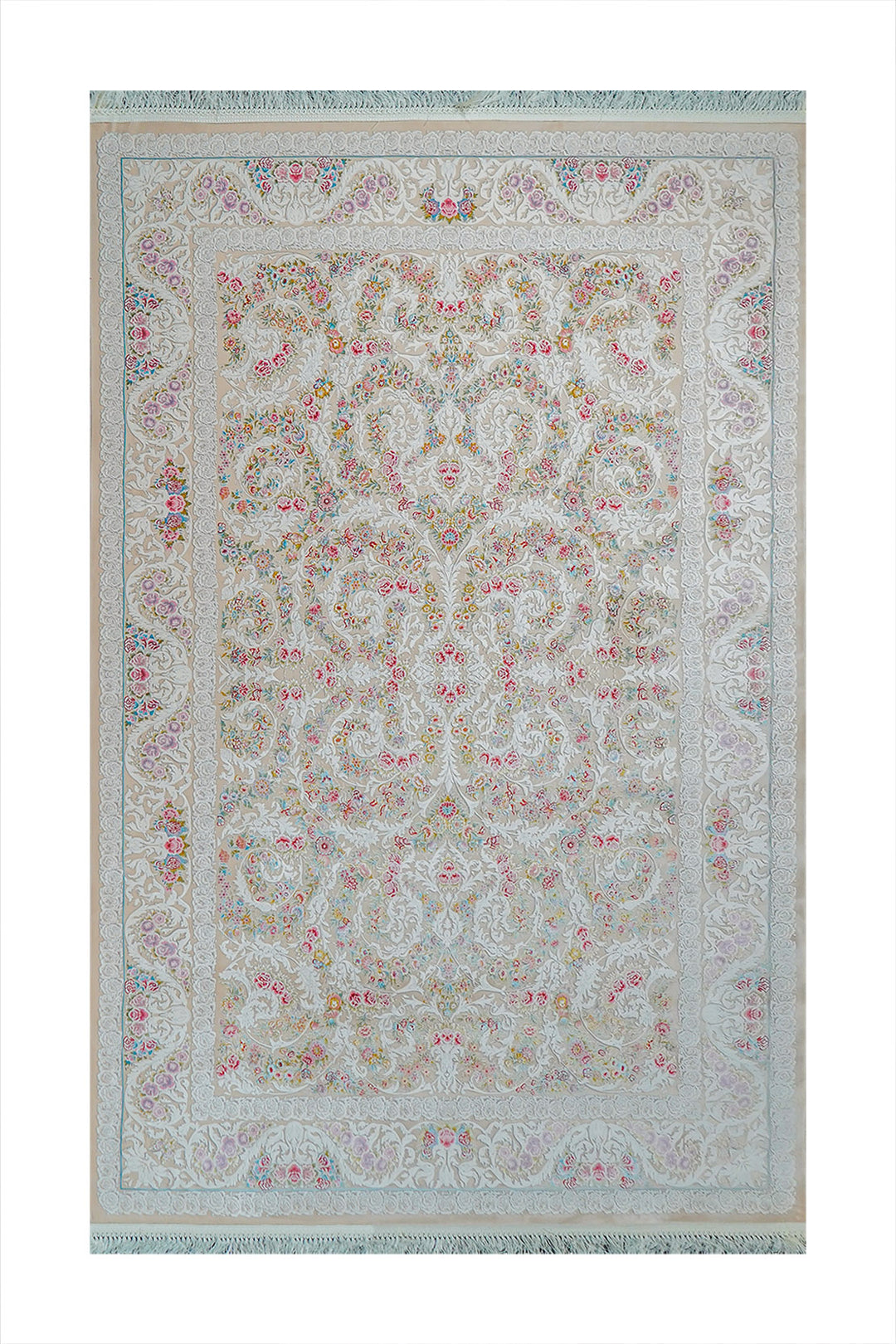 Premium Authentic Persian Rug 1200 Reeds - Cream