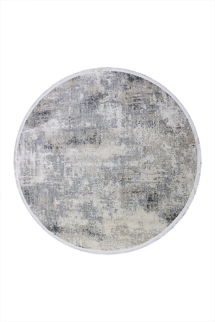 <p>Turkish Modern <strong>Elements Rug</strong>  - Gray - 5.2 x 5.2 FT</p>