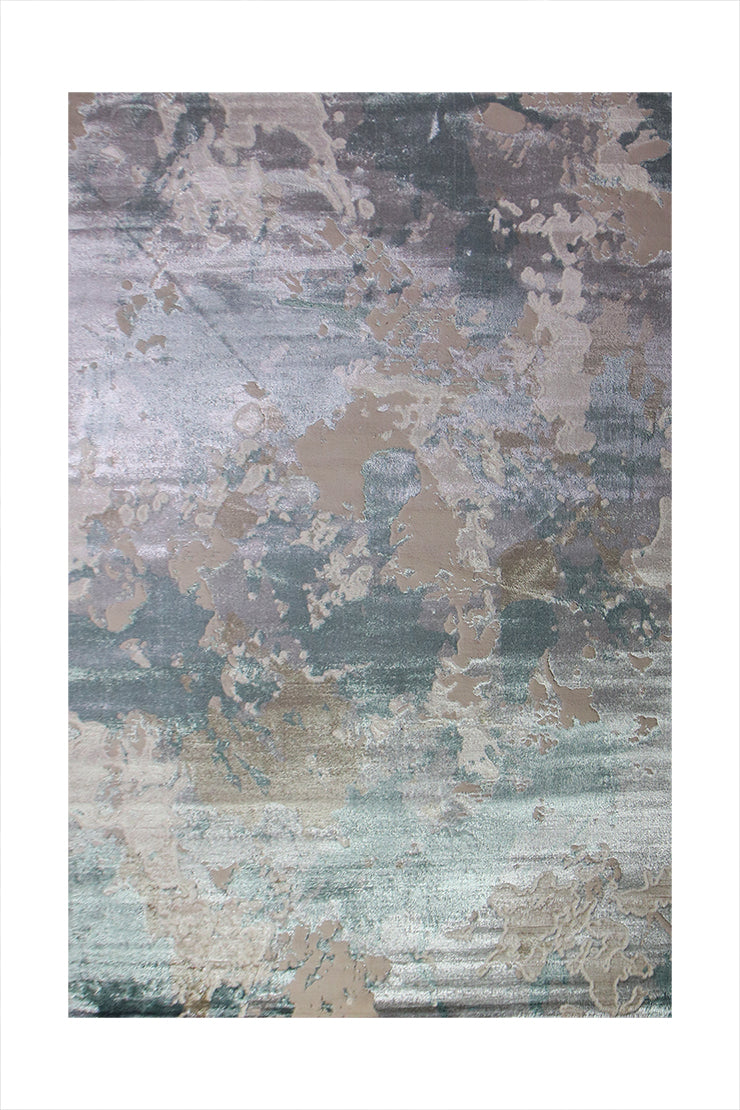Turkish Matrix Rug - 6.6 x 9.5 FT - Contemporary Abstract Elegance with Premium Quality