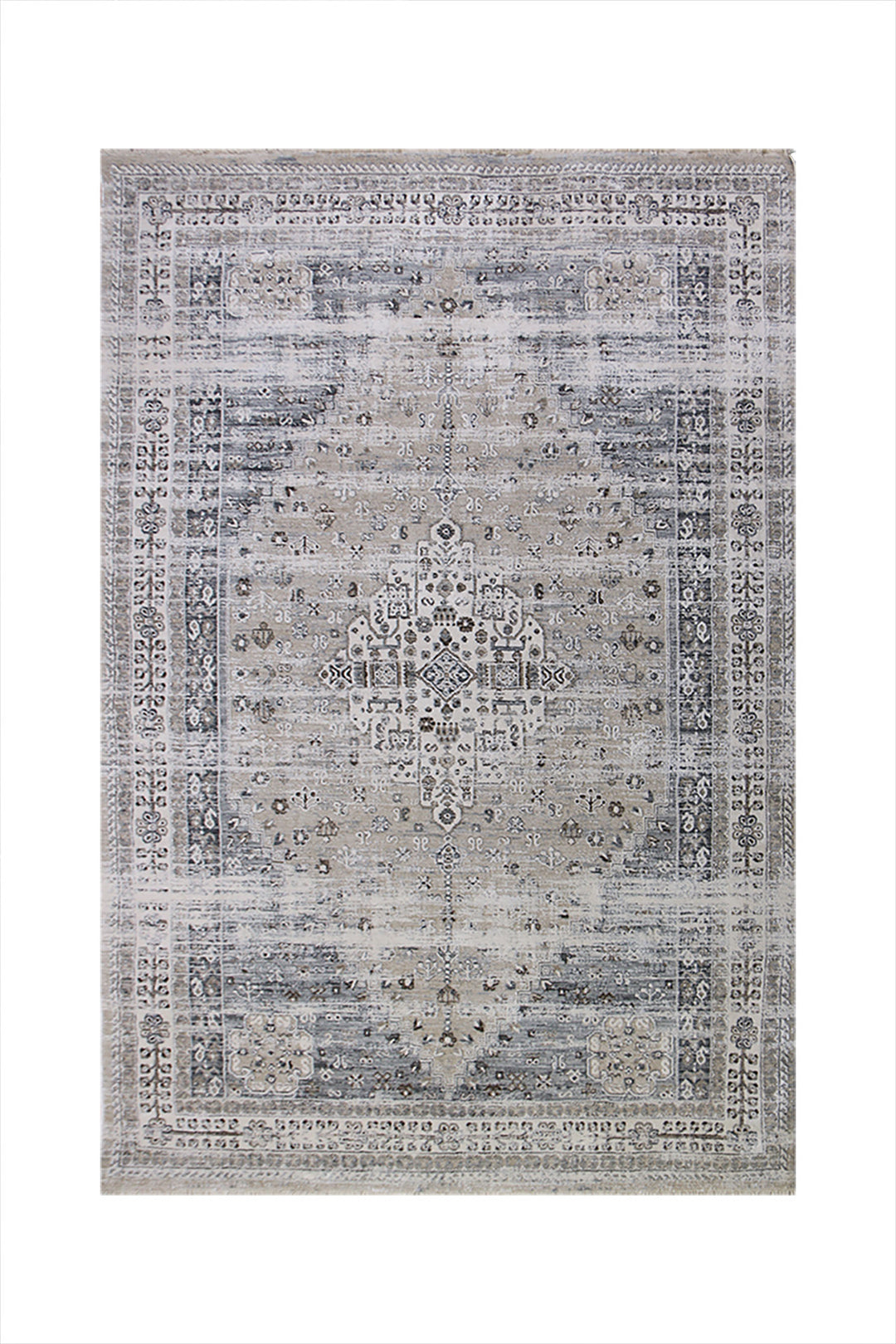 <p>Turkish Modern <strong>Elements Rug</strong>  - Gray - 4.9 x 7.8 FT</p>