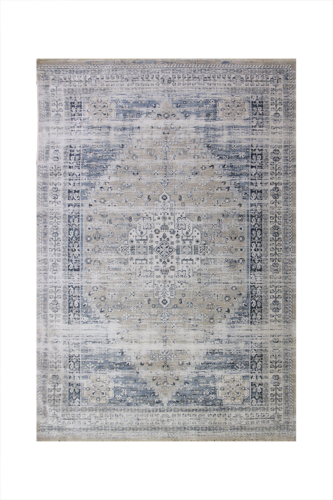 <p>Turkish Modern <strong>Elements Rug</strong>  - Blue - 4.9 x 7.8 FT</p>